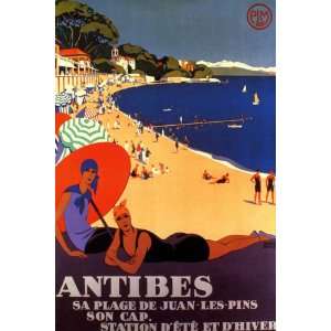  ANTIBES JUAN LES PINS BEACHES TRAVEL FRANCE FRENCH LARGE 
