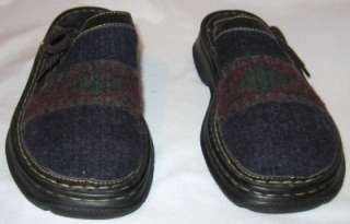 Born Clogs Mules Slides Shoes Indian Blanket Blue Aztec Womens Size 9 