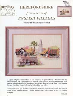 Herefordshire English Villages Cross Stitch Pattern  