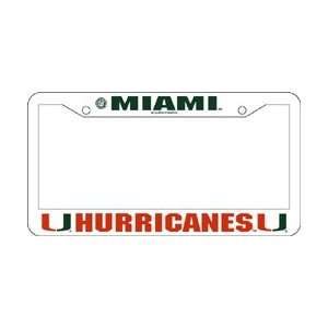  2 Miami Hurricanes Car Tag Frames *SALE* Sports 