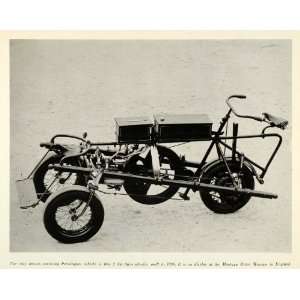  Print Antique 1896 Pennington Motorized Tricycle Bike Montagu Motor 