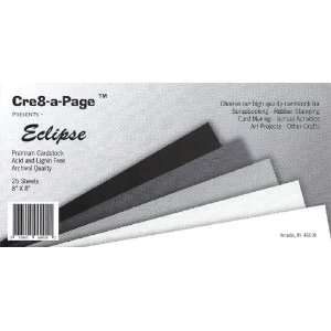  Cre8 a Page 8x8 Eclipse Cardstock Multi Color Pack, 25 