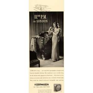 1938 Ad Hartmann Turntable Wardrobe Trunk Luggage   Original Print Ad
