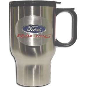 Ford Racing Stainless Steel & Pewter Travel Mug Sports 