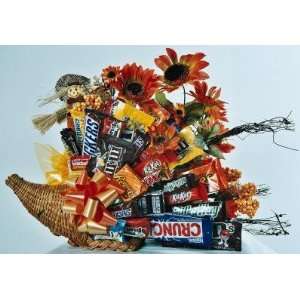 Thanksgiving Cornucopia Fall Candy Bouquet  Grocery 