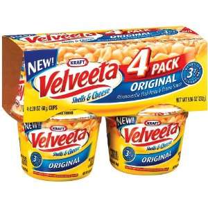 Kraft Dinners Velveeta Shells & Cheese Original 2.39 Oz Cups   6 Pack 