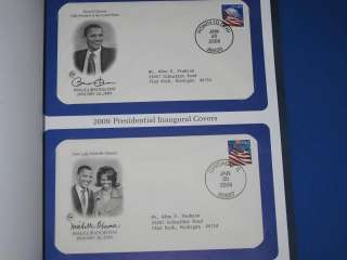   INAUGURAL FIRST DAY COVERS BARACK & MICHELLE OBAMA SET OF 4 B5943