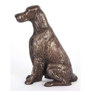 English Setter (Sitting) Cold cast Bronze Figurine 4.5 inches high