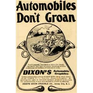  1903 Ad Joseph Dixon Crucible Antique Automobile Graphite 