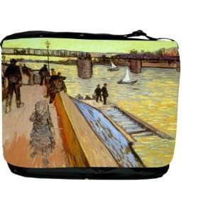  RikkiKnight Van Gogh Art Bridge Messenger Bag   Book Bag 