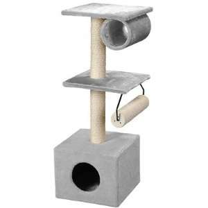 43 Tri Level Rest Stop Cat Tree in Grey
