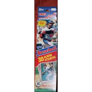  1983 Topps Baseball, 30 Album Stickers Pack: Sports 