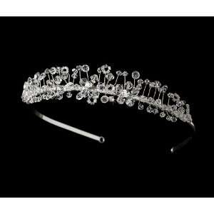  Dainty Swarovski Flower Adorn Bridal Headband   HP 9031 
