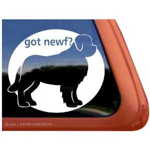  Got Newf? Newfoundland Dog Vinyl Window Decal Sticker 
