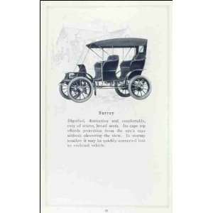  Reprint Baker electric vehicles; Surrey 1909