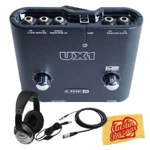  Line 6 POD Studio UX2 USB Interface Bundle with Headphones 