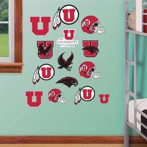 Utah Utes Team Logo Assortment Fathead NIB