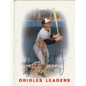  1986 Topps #726 Rick Dempsey TL Orioles Signed Everything 