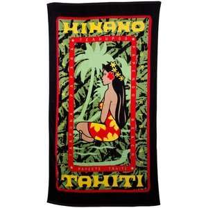  Hinano Tahiti Mana Towel Black One Size 