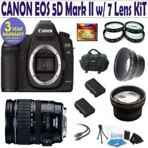  Canon EOS 5D MARK II 7 Lens Deluxe Kit with EF S 28 135mm 