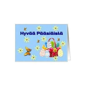  Finnish   Hyvää Pääsiäistä / Happy Easter Card 