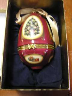 VALERIE PARR HILL Musical Egg ORNAMENT Tree New in Box  
