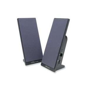   Compucessory   Flat Panel Speakers 3 Full Range Volume Control Black