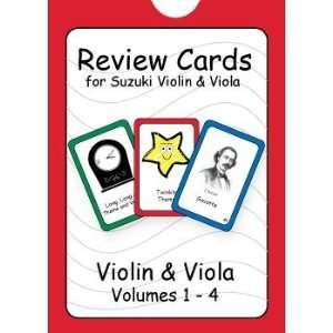  Review Cards for Suzuki Violin and Viola, Volumes 1 4 
