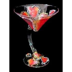 Hearts of Fire Design   Sexy Martini   7 oz. (curved stem)  