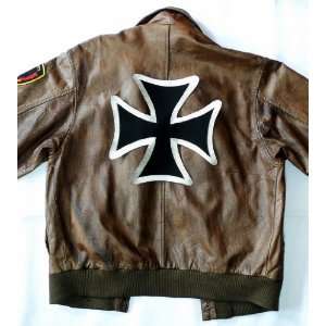  9.6 x 9.6 Iron Cross Biker Clothing Vest Jacket Shirt 