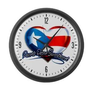   Wall Clock Puerto Rican Sweetheart Puerto Rico Flag: Everything Else