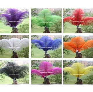 10 ostrich feathers optional colors wedding decorations  