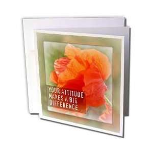    Framed Attitude Makes a Difference Poppy Inspirational Quotes 