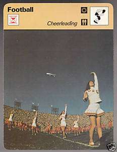 CHEERLEADING USC NCAA 1978 Football SPORTSCASTER CARD  