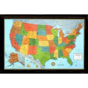  Lightravels Illuminated United States Map with Frame 