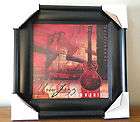 new wood framed art urban jazz music guitar picture painting