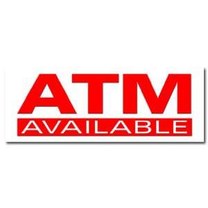 12 ATM DECAL sticker automatic tell machine bank machine auto teller 