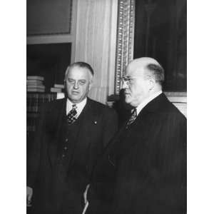 Wherry and Senator Eugene D. Millikin Outside the Senate Republican 