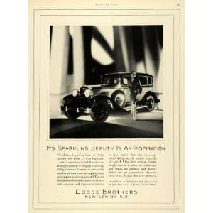 1928 Ad Dodge Brothers New Senior Six Automobile Vintage Car Chrysler 
