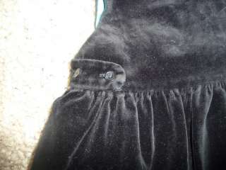 GAP Baby Girt Velvet Black Sleeveless Dress sz 2  