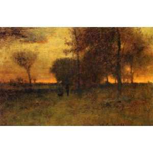   canvas   George Inness   24 x 16 inches   Sunset Glow
