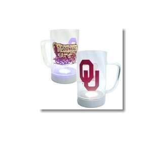 University of Oklahoma Norman OU Sooners   Freezer Mug   Glowing w/ OU 