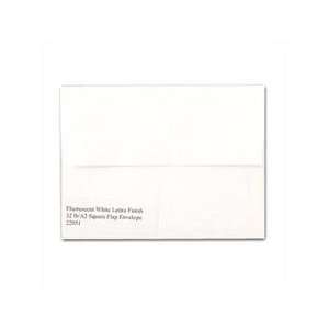  Lettra Ecruwhite 32 lb. A2 Square Flap Envelopes