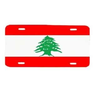  Lebanon Lebanese Republic Flag Vanity Auto License Plate 
