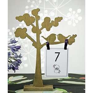    Wooden Die cut Trees with Love Birds Silhouette 