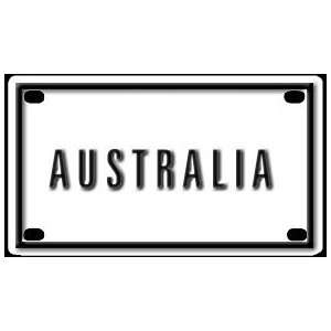  Australia 2 1/4 X 4 Aluminum Die cut Sign Arts, Crafts 
