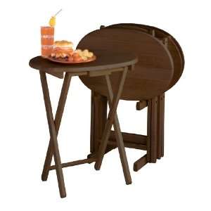  Oval TV Table 5pc Set
