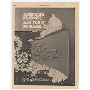  1976 Chicago X Album Columbia Records Promo Print Ad 