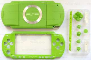 PSP 1000 Full Housing Faceplate Shell Cover Apple Green  