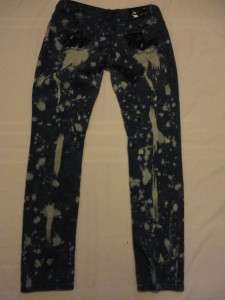 Plus APPLE BOTTOMS Stretch Straight Leg Skinny Tie Dyed Jeans 11/12 x 